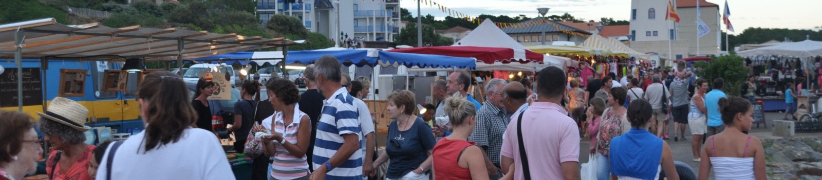 Marché nocturne port Bourgenay - a3pb croisières